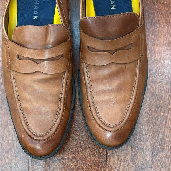 Cole Haan Men\'s Hawthorne Loafers in British Tan, Size 9.5 main image 15